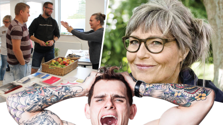 Collage af billeder af mennesker