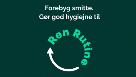 Plaktat der opfordrer til god hygiejne
