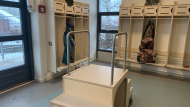 Garderobe i daginstitution