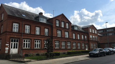Bygning på Voldbyvej i Hammel