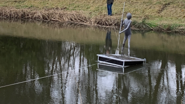 Skulptur i vand i Hammel