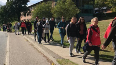 Elever går med i initiativet March mod Ensomhed i Hinnerup