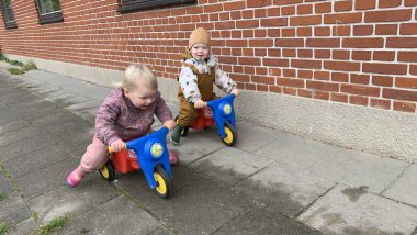 Scooterræs til dagplejens motionsdag.
