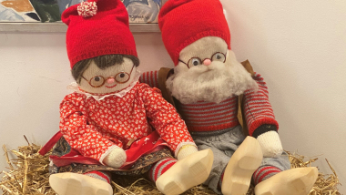 Julepynt på plejecenter Solhøj i Hammel.