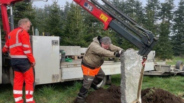 Vildtbanesten kommer på plads i Hammel