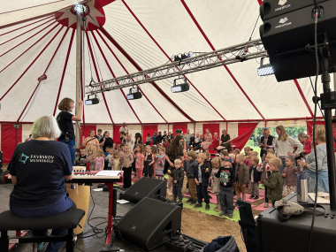 Foto fra Skrål-festivalen i Sløjfen i Hadsten