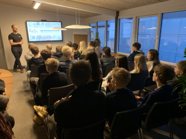 Oplæg hos virksomheden CemeCon i Hinnerup