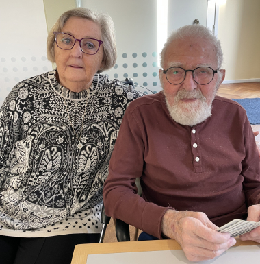 Birgit Andersen og Jakob Skriver i Sundhedscentret i Hadsten