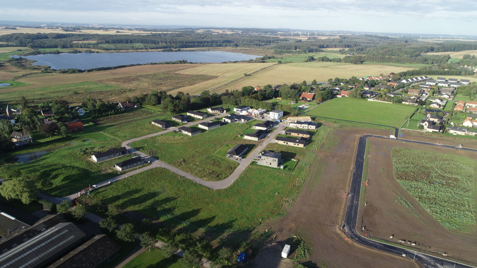 dronefoto fra Lading