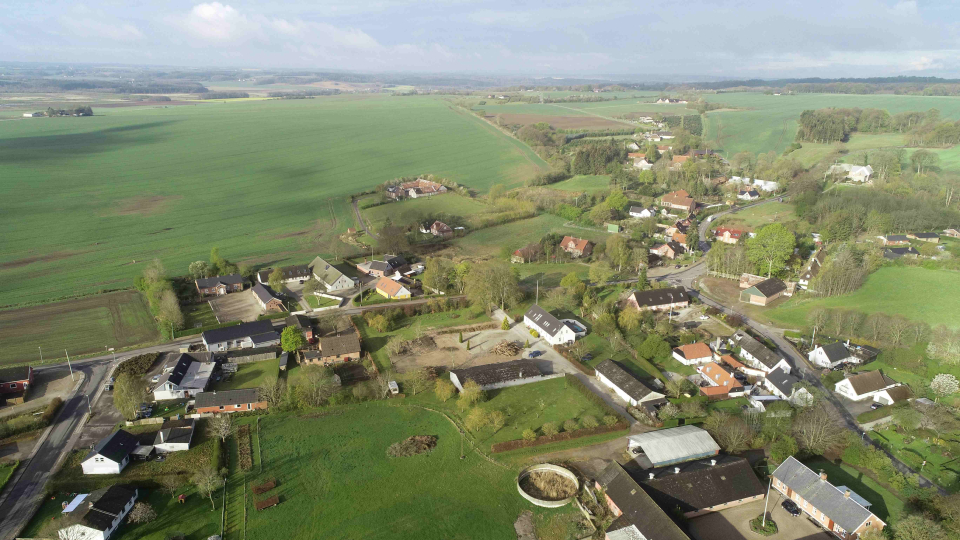 Dronefoto fra Vissing