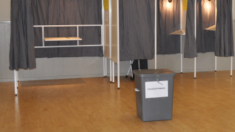 Afstemningslokale til en folkeafstemning