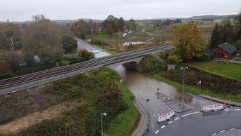 oversvømmet viadukt