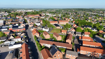 Luftfoto af grund